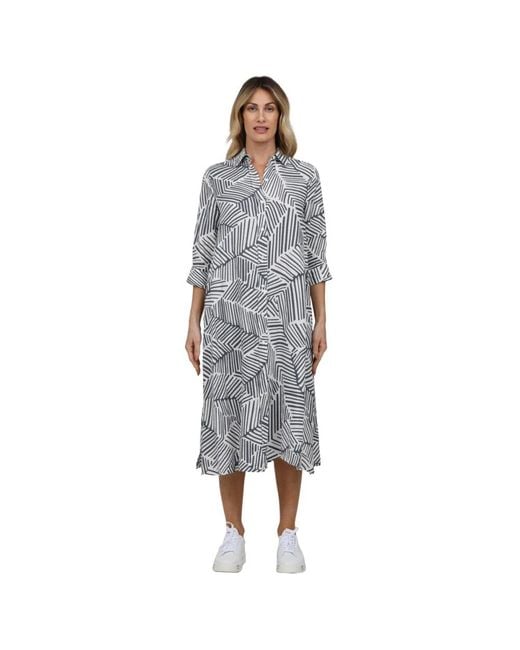 ROSSO35 Gray Midi Dresses