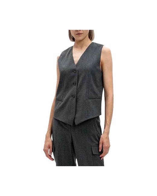 Twinset Black Vests