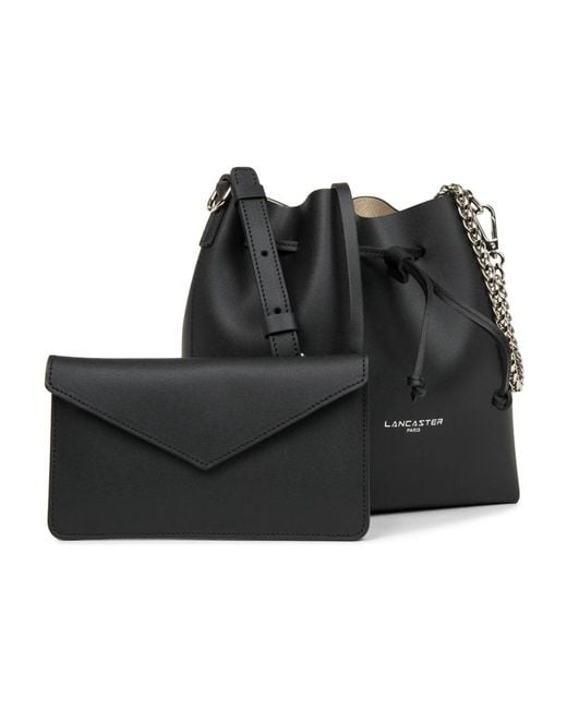 Lancaster Black Bucket Bags