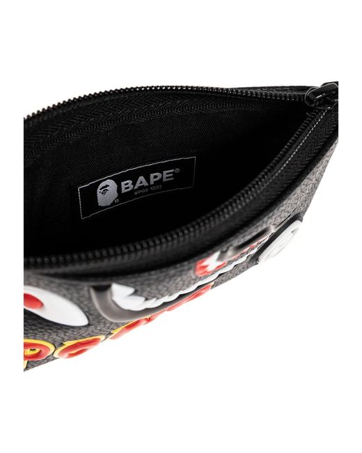 Wallets & Cardholders di A Bathing Ape in Black da Uomo