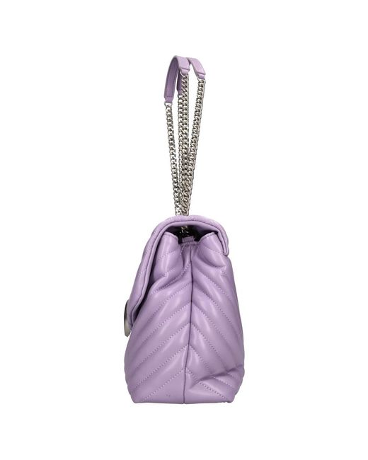 La Carrie Purple Shoulder Bags