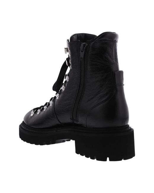 Nubikk Black Lace-Up Boots