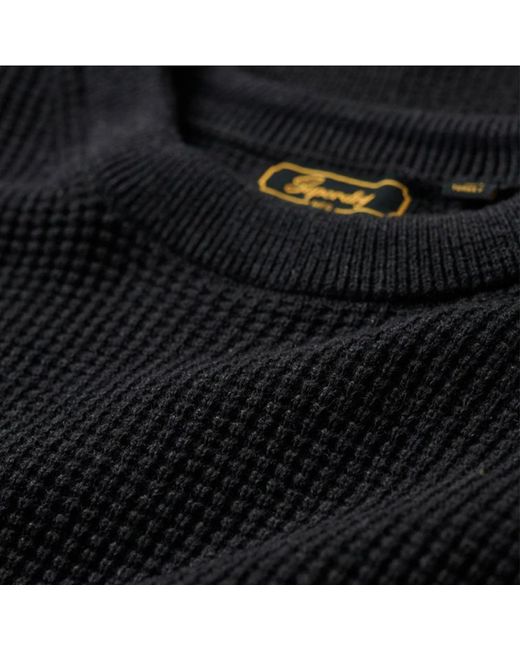 Superdry Black Round-Neck Knitwear for men
