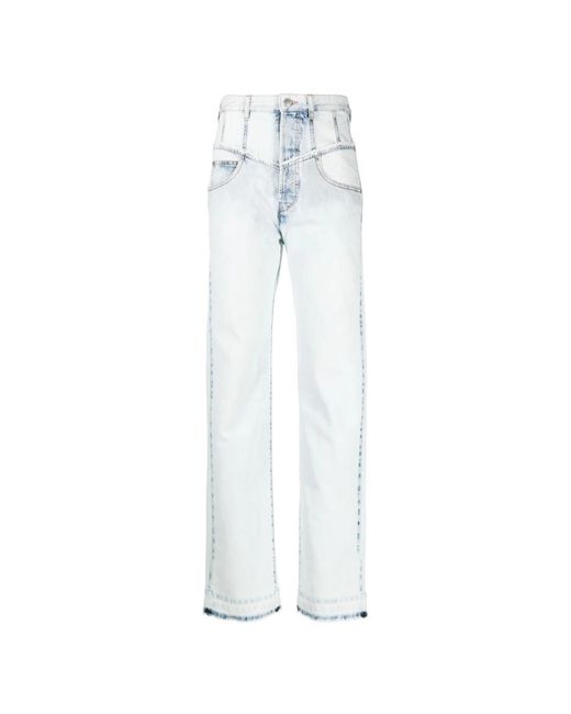Isabel Marant White Straight Jeans