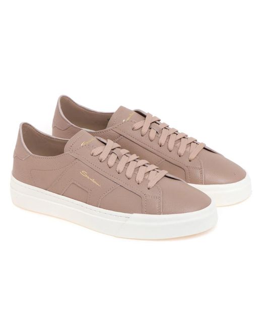 Santoni Pink Sneakers for men