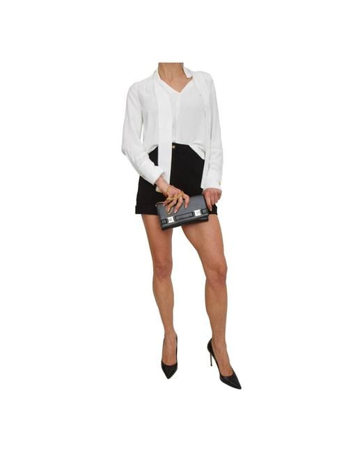 Elisabetta Franchi Black Short Shorts