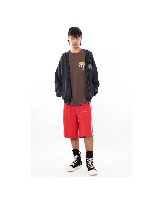 Palm Angels Red T-Shirts for men