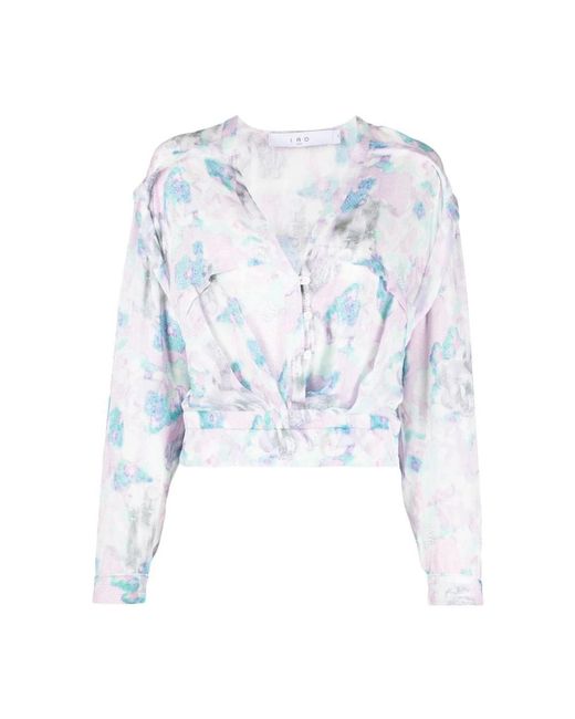 IRO Overhemden ,Veelkleurig ,Katoen Casual Multicolour Blouse in het Blue