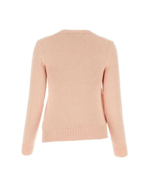 Round-Neck Knitwear Jil Sander en coloris Pink