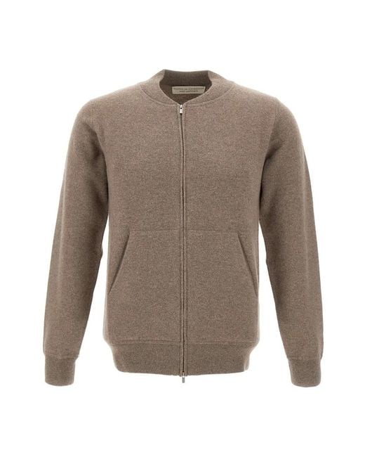 FILIPPO DE LAURENTIIS Brown Cardigans for men