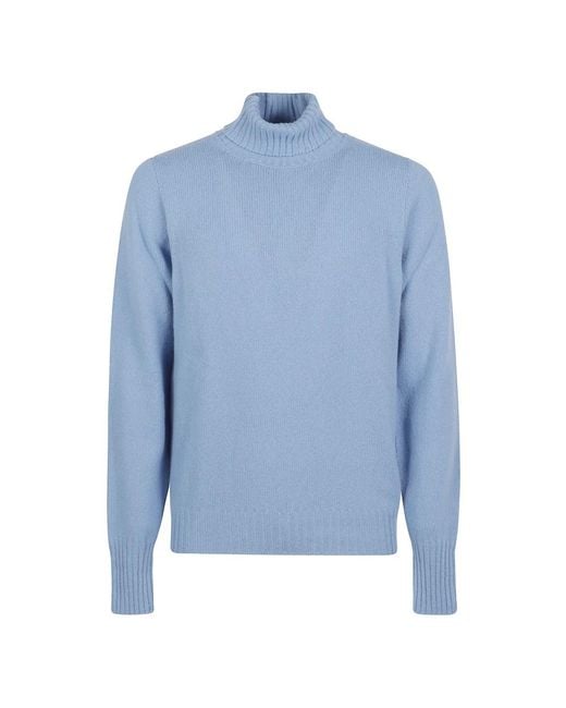 Drumohr Blue Turtlenecks for men