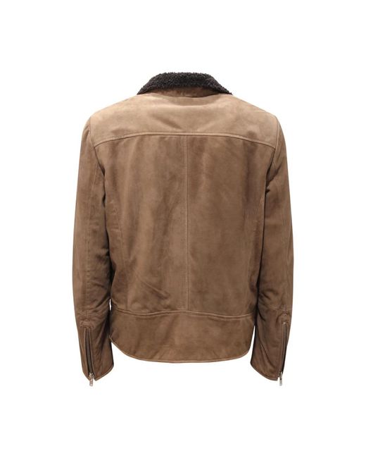 Bully Brown Faux Fur & Shearling Jackets for men
