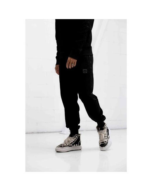 My Brand Essentielle pique trainingshose schwarz in Black für Herren
