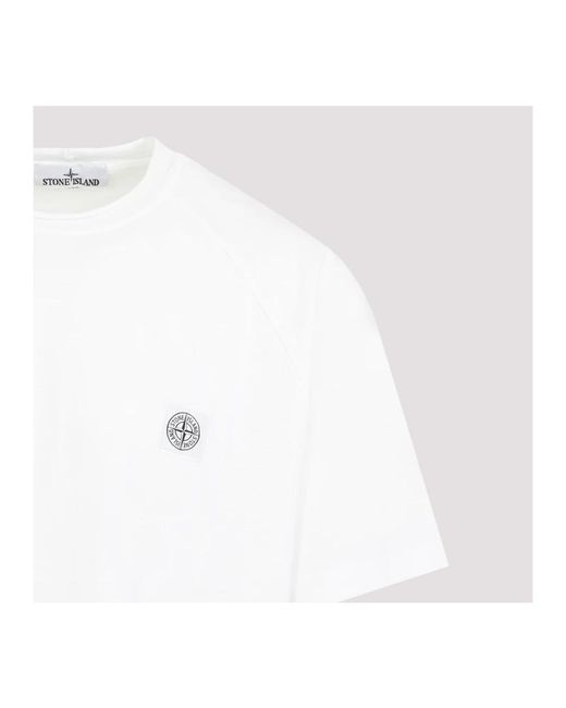 Stone Island T-shirts,kurzarm logo patch t-shirt in White für Herren