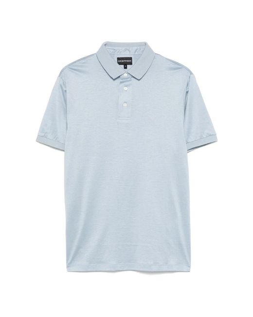 Emporio Armani Blue Polo Shirts for men