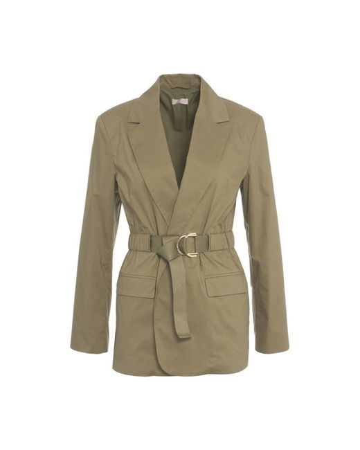 Liu Jo Green Grüner Blazer Mit Taillengürtel