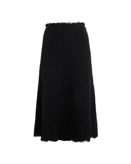 Alberta Ferretti Black Midi Skirts
