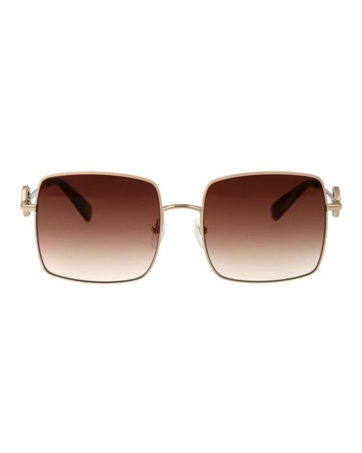 Longchamp Brown Stylische sonnenbrille lo162s