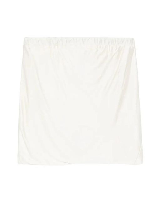 Rick Owens White Short Skirts