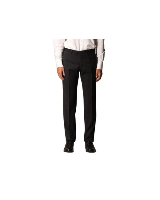 Emporio Armani Black Suit Trousers for men