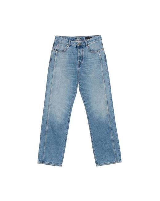 Balmain Blue Straight Fit Jeans for men