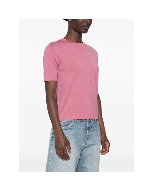 Weekend by Maxmara Pink Round-Neck Knitwear