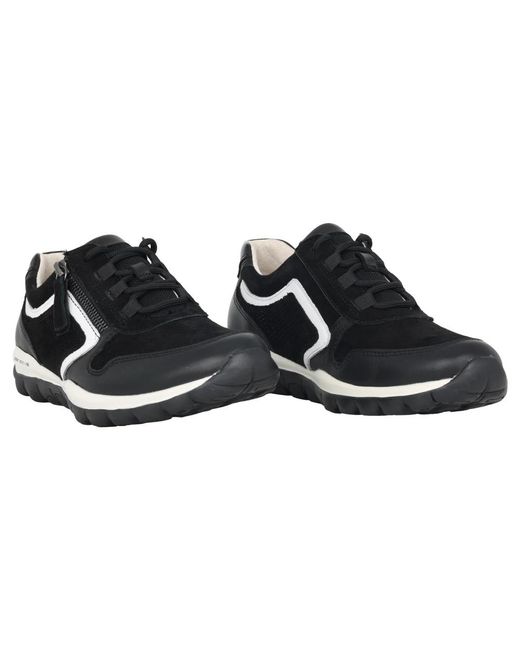 Gabor Black Walking Rolling Sneaker