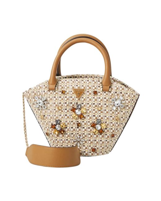 Handbags di Guess in Metallic