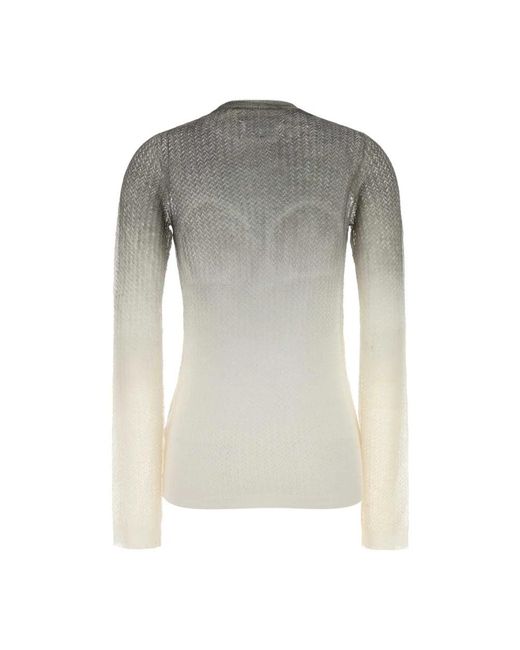 Maison Margiela Gray Round-Neck Knitwear