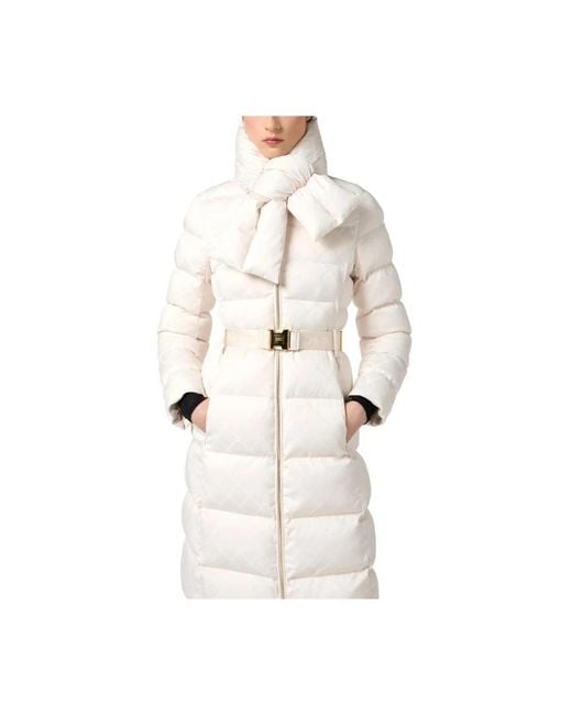 Elisabetta Franchi White Parkas