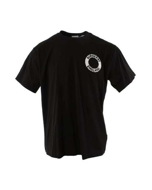 Burberry Tops ,Zwart ,Katoen Oversized Zwart Katoenen T-Shirt in het Black voor heren