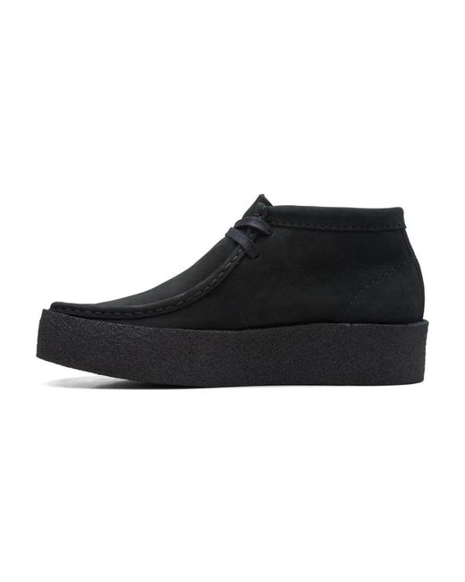 Clarks Black Lace-Up Boots