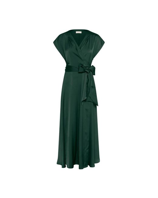 Cream Green Midi Dresses