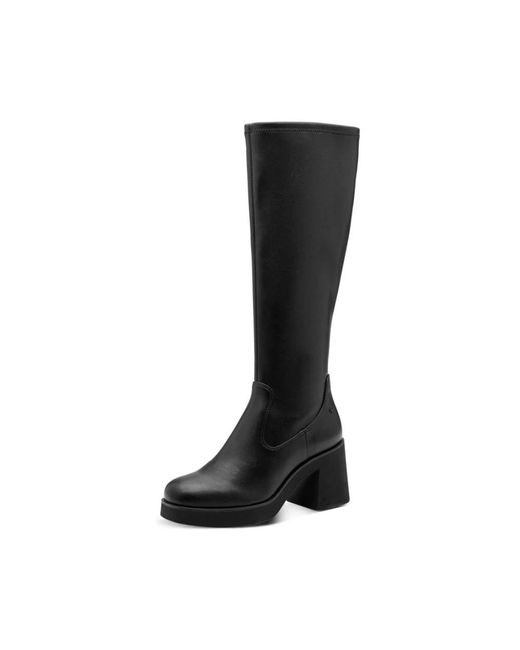 Tamaris Black Heeled Boots