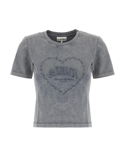 Ganni Gray T-Shirts