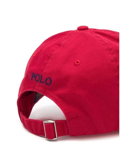 Ralph Lauren Red Caps for men