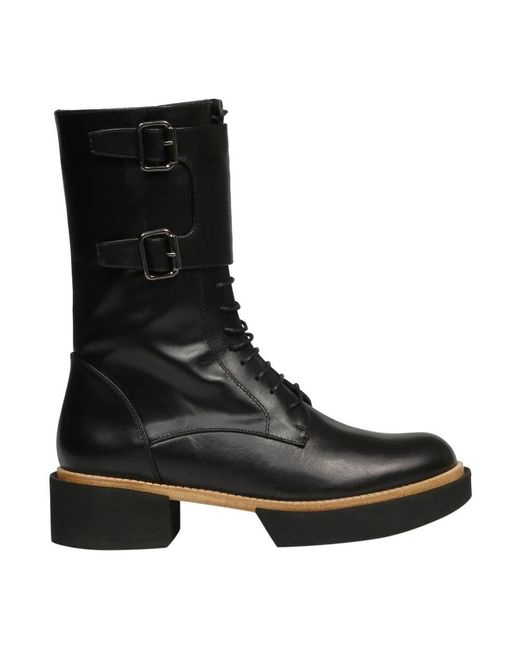 Paloma Barceló Black Schwarze Kampfstiefel Für Frauen