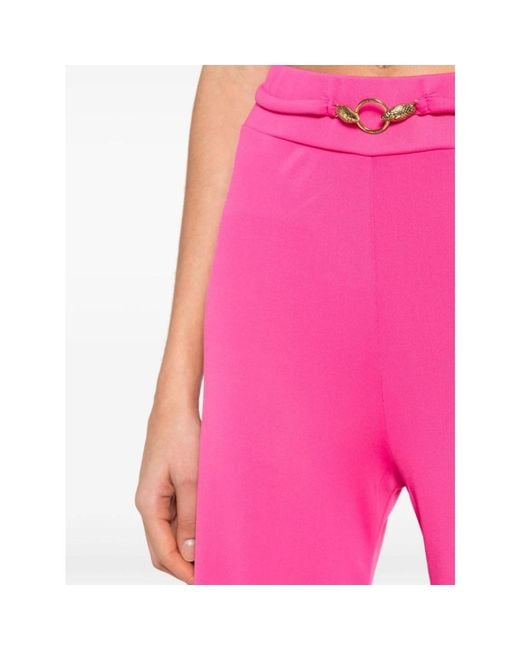 Just Cavalli Pink Straight Trousers