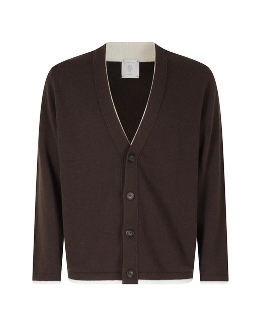 Cardigans Eleventy de hombre de color Black