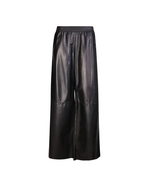 DROMe Black Leather Trousers