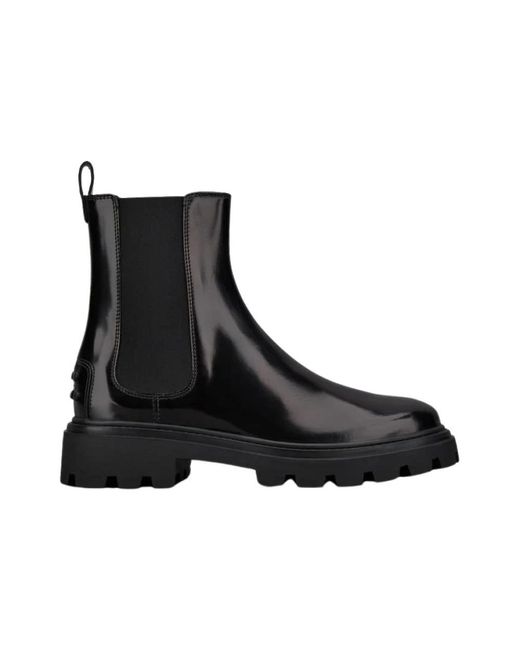 Tod's Black Chelsea Boots