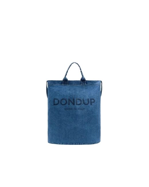 Borsa shopping in denim di Dondup in Blue