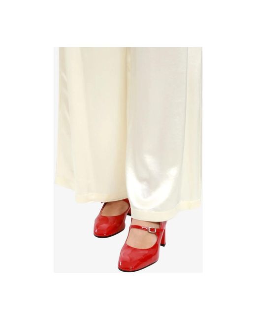 Trousers > wide trousers Erika Cavallini Semi Couture en coloris White