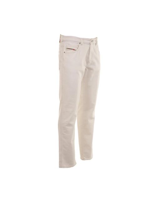 DIESEL Gray Straight Jeans for men