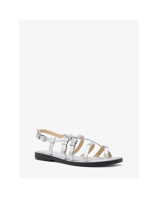 Michael Kors White Flat Sandals