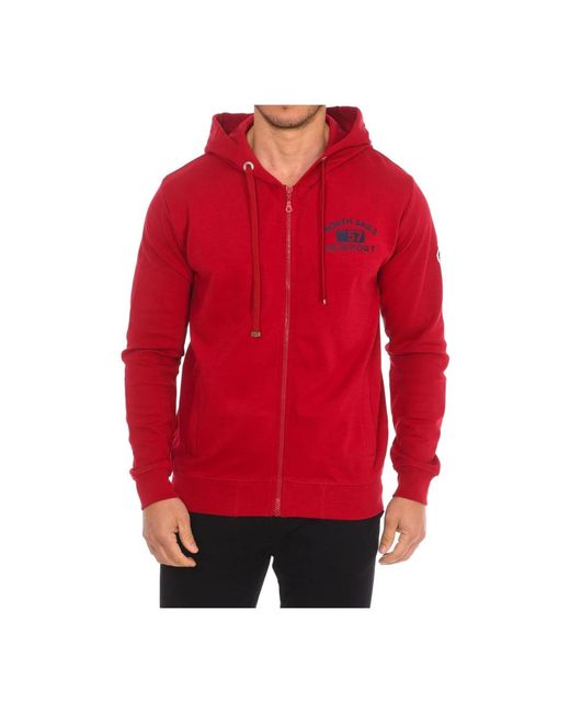 North Sails Red Zip-Throughs for men