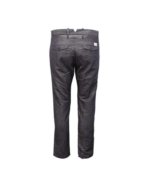 Officina 36 Gray Slim-Fit Trousers for men