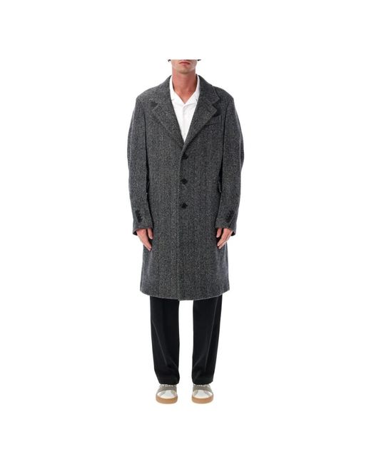Givenchy Jassen ,Grijs ,Wol Tailored Coat in het Black voor heren