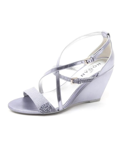 Wedges Hogan en coloris Metallic