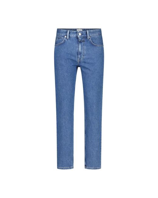 Closed Blue Straight Jeans for men